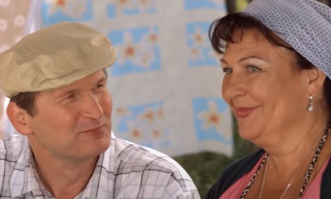 Федор Добронравов и Татьяна Кравченко. Фото: сериал "Сваты", скрин