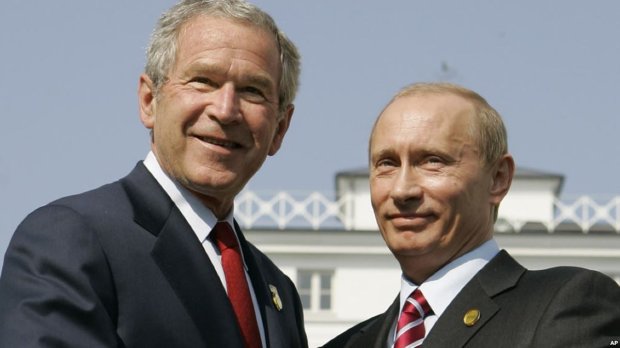Владимир Путин и Джордж Буш-младший