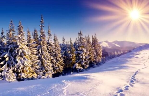 Зимовий пейзаж. Фото: скріншот YouTube