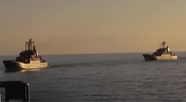 Российские корабли в Черном море. Фото: скриншот YouTube-видео