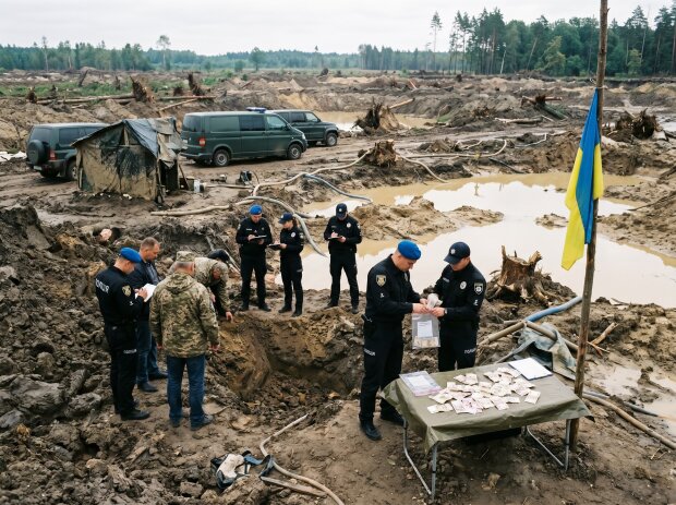 бурштин нелегальний видобуток Рівненщина обшуки