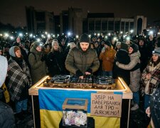 DJ-сети блекаут Київ зима натовп
