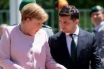 Ангела Меркель и Владимир Зеленский