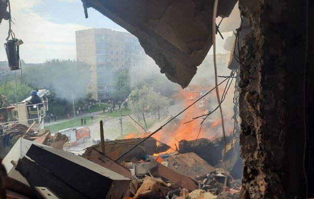 Ракетный удар по Кривому Рогу. Фото: Telegram