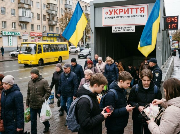 повітряна тривога Київ метро укриття