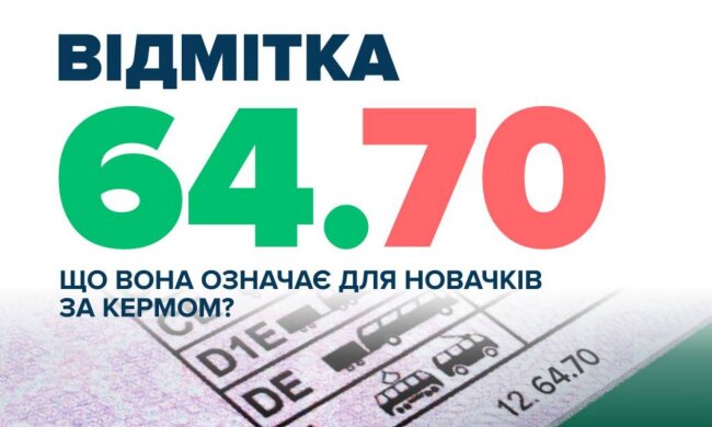 Код "64.70" в правах: украинцам в водительском удостоверении начали массово ставить отметку, что она запрещает и какие последствия