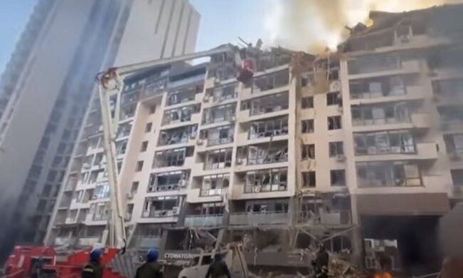 Зруйнований російською ракетою будинок. Фото: скріншот YouTube-відео