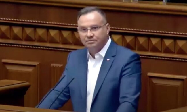 "Ви - не біженці, ви – наші гості": президент Польщі Анджей Дуда потужно звернувся до українців у Раді – відео