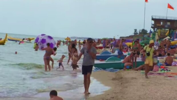 Украинские курорты заполонили морские блохи. Фото: youtube