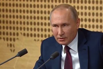 Владимир Путин, фото: скриншот с пресс-конференции