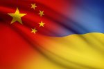 Флаги Украины и Китая
