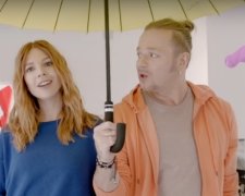 Подольская и Пресняков, кадр из клипа "Kissлород"