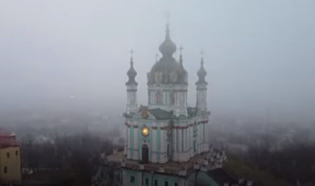Андреевская церковь в Киеве. Фото: скриншот YouTube-видео