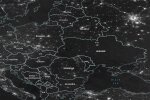 Украина без света с космоса. Фото: Telegram