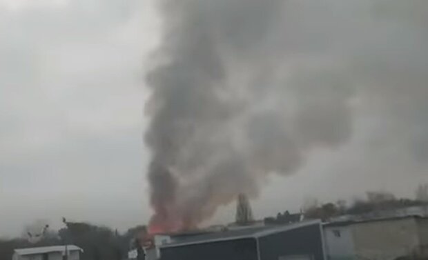 Пожежа. Фото: скріншот YouTube-відео