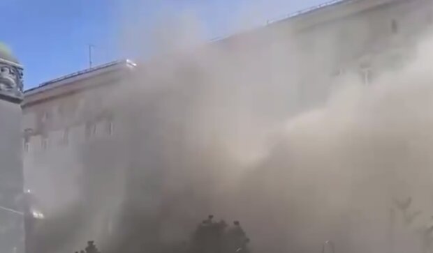 Пожежа в москві. Фото: скріншот YouTube-відео