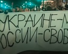 Мітинги в Росії. Фото: YouTube, скрін