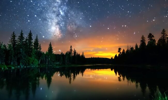 Зоряне небо. Фото: скріншот YouTube-відео