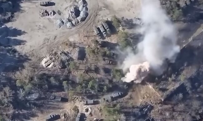 Удар по технике рф. Фото: скриншот YouTube-видео