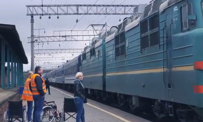 Поїзд. Фото: скріншот YouTube-відео