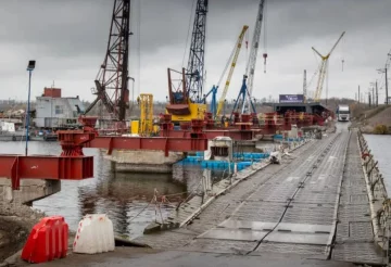 Днепропетровщина. Патонная переправа в Александровке.
