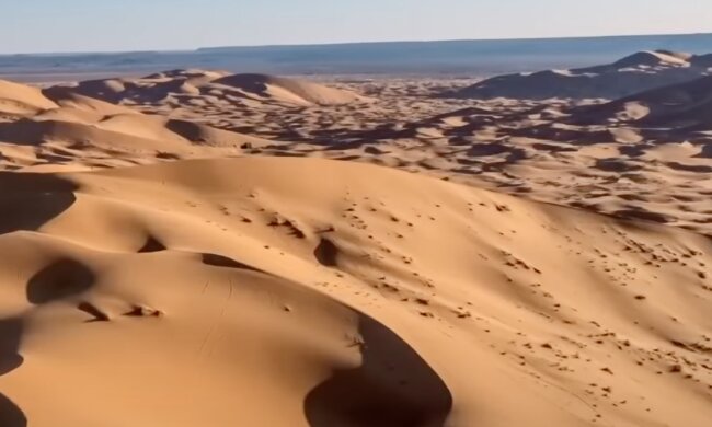 Пустыня Сахара. Фото: скриншот YouTube