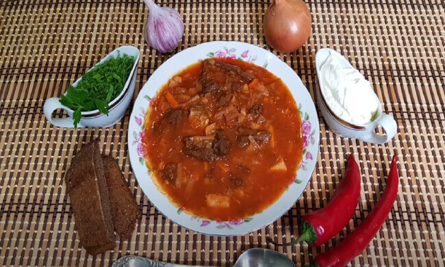 Борщ. Фото: скріншот YouTube-відео