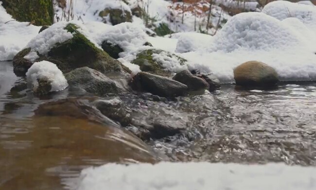 Оттепель в Украине.  Фото: скриншот YouTube-видео