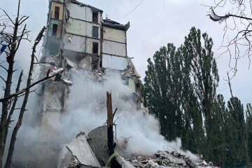 Попадание 5 ракет: 317 целей атаковали ночью Киев. Фото: Телеграмм