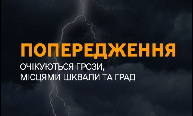 Синоптики оголосили жовтий рівень небезпеки на сьогодні, 23 серпня