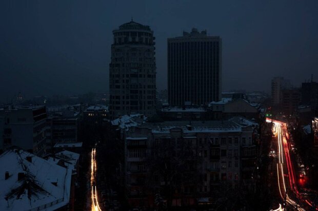 Київ без світла. Фото: Telegram