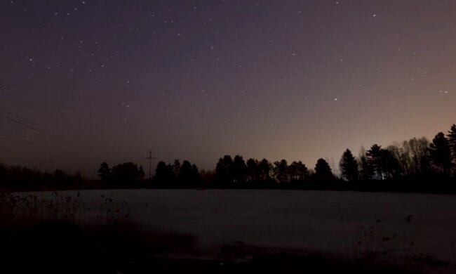 Зоряне небо. Фото: скріншот YouTube-відео