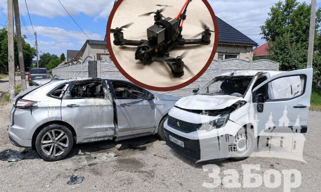 Атака дронів на авто у Кушугумі на Запоріжжі 14 червня 2026