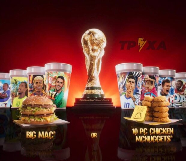 МакМеню с футбольными стаканами к ЧМ-2026 в McDonald's Украина