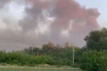 Світиться склад боєприпасів рф. Фото: скріншот Telegram-відео