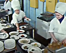 Советская столовая. Фото: скриншот YouTube-видео.