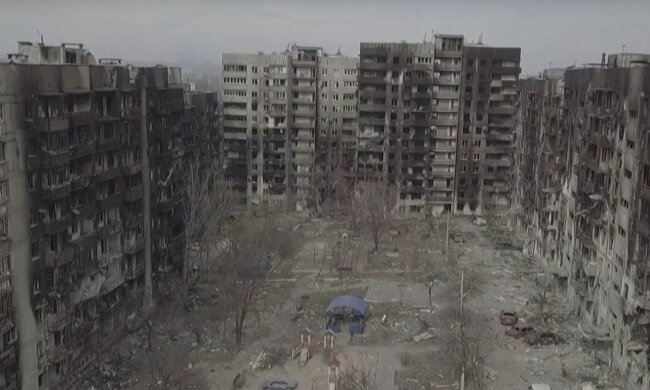Зруйноване місто. Фото: скріншот YouTube-відео