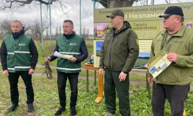 Держекоінспекція провела висадку дубів в рамках програми президента