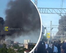 Масштабный пожар на военном заводе Арсенал в Санкт-Петербурге, взрыв пробил кирпичную стену