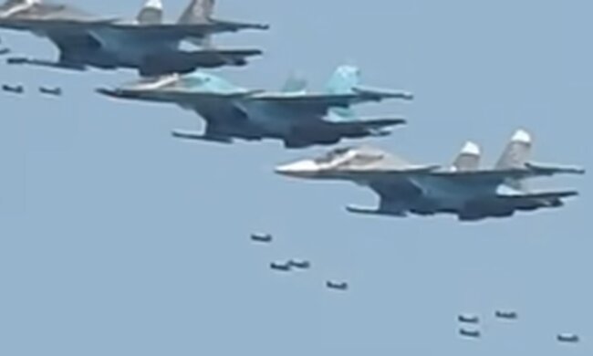 Запуск ракет с российских самолетов. Фото: скриншот YouTube-видео