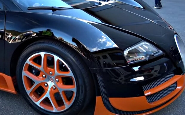 "Bugatti Veyron Grand Sport Vitesse WRC". Фото: скриншот YouTube-видео.