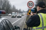 Патрульна поліція вимірює швидкість за допомогою радара TruCAM