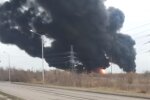 Пожар на нефтебазе рф. Фото: скриншот YouTube-видео