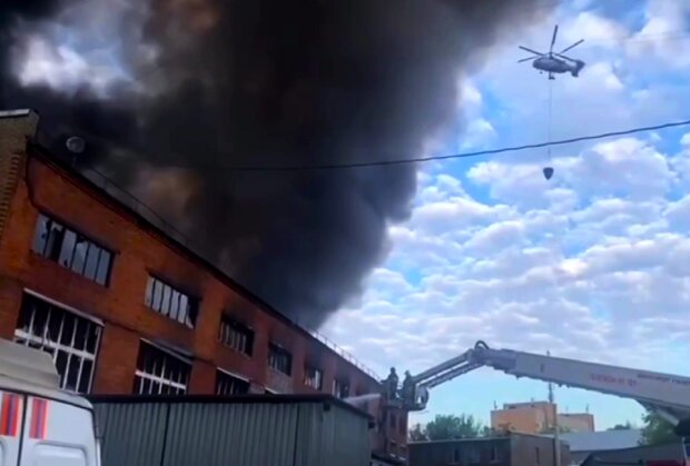Пожар в Москве. Фото: YouTube