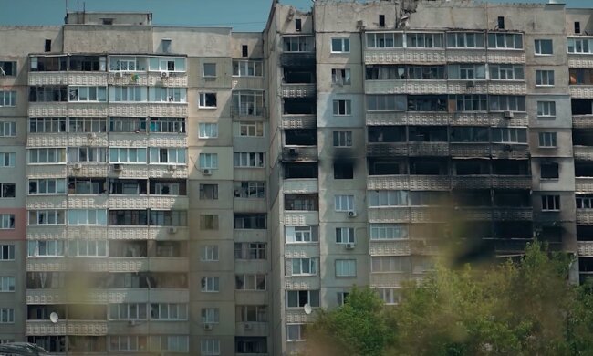 Харків після російських обстрілів. Фото: YouTube, скрін