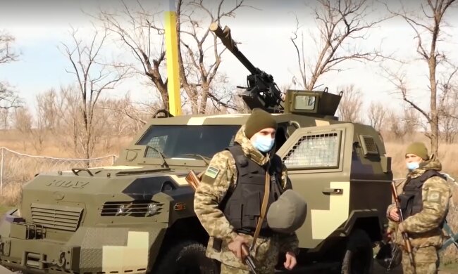 На админгранице. Фото: скрин youtube