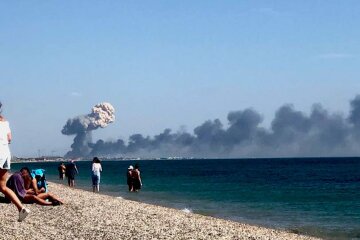 Взрывы в Крыму. Фото: Telegram, скрин