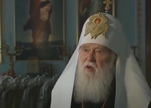 Патриарх Филарет. Фото: скриншот YouTube