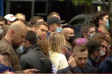 Митинг в Украине. Фото: YouTube, скрин