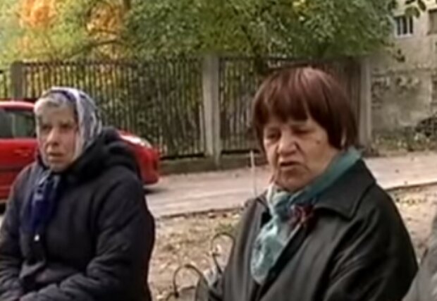 Украинские пенсионеры. Фото: скирншот Youtube